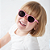 Óculos de sol retrô baby para criança infantil bebê c/ proteção 100% UVA UVB (Rosa) Buba - Cód. 17578 - Imagem 4