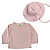 Kit Camiseta Manga Longa e Chapéu de praia piscina proteção uv infantil bebê (Rosa claro) - Imagem 1