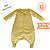 Saco Saquinho de Dormir Bebê Com Manga e Pézinho (Sleep Bag) Cobertor de Vestir Soft (Amarelo) Tam. G - Imagem 2