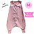 Saco Saquinho de Dormir Bebê Com Pé (Sleep Bag) Cobertor de Vestir Soft (Rosa) Tam. M - Imagem 2