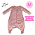 Saco Saquinho de Dormir Bebê Com Manga e Pézinho (Sleep Bag) Cobertor de Vestir Soft (Rosa) Tam. M - Imagem 2