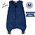 Saco Saquinho de Dormir Bebê Com Pé (Sleep Bag) Cobertor de Vestir Soft (Azul) Tam. M - Imagem 2