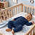 Saco Saquinho de Dormir Bebê Com Manga e Pézinho (Sleep Bag) Cobertor de Vestir Soft (Azul) Tam. M - Imagem 4
