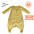 Saco Saquinho de Dormir Bebê Com Manga e Pézinho (Sleep Bag) Cobertor de Vestir Soft (Amarelo) Tam. M - Imagem 2
