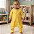 Saco Saquinho de Dormir Bebê Com Manga e Pézinho (Sleep Bag) Cobertor de Vestir Soft (Amarelo) Tam. M - Imagem 1