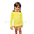 Camiseta UV Manga Longa Bebê e Infantil FPU 50+ Amarelo (0 a 4 anos) - Imagem 1
