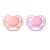 Chupeta Avent Ultra Air 0 a 6 meses Dupla (pack com 2 uni) rosa - SCF245/20 - Philips Avent - Imagem 1