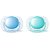 Chupeta Avent Ultra Soft 0 a 6 meses (pack com 2 uni) azul e verde - SCF212/20 - Philips Avent - Imagem 1