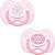 Chupeta Avent Freeflow Contemporânea 0 a 6 meses Dupla (pack com 2 uni) Rosa decorada - SCF180/23 - Philips Avent - Imagem 1