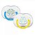 Chupeta Avent Freeflow Contemporânea 6 a 18 meses Dupla (pack com 2 uni) Azul e amarela - SCF180/24 - Philips Avent - Imagem 1