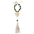Mini Terço Azul com Pingente Espírito Santo e Tassel Religioso - Imagem 1