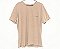 Camiseta gola redonda STONE marrom - Imagem 1