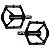 PEDAL VELLOXX MTB M-46 BLACK - Imagem 1