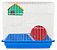 Gaiola para Hamster Topolino Azul Contrera 3 Andares Epoxi - Imagem 1