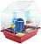 COMBO Gaiola Hamster Transporte e Presente Capelinha - Imagem 1