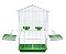 Gaiola para Calopsita Mansa Epoxi Verde - Imagem 3