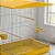 Viveiro Dobrável Médio Zincado Amarelo com Bandeja Contrerapet - Imagem 3