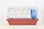 Gaiola Hamster N209 Peq. Zincada Prata Fundo Vermelho - Imagem 3