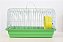 Gaiola Hamster N209 Peq. Zincada Prata Fundo Verde - Imagem 3