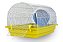 Gaiola Hamster N209 Peq. Zincada Prata Fundo Amarelo - Imagem 1