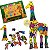 Quebra Cabeça Giralfabeto Alfabeto 26 peças em Madeira Brinquedo Educativo Quebra Cabeça Infantil Alfabetização - Imagem 1