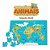 Quebra Cabeça Mapa Mundi Animais 119 Peças em MDF - Imagem 4