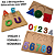 Kit 3 Brinquedos Educativos Pedagógicos Madeira MDF Numerais Vogais Formas Geométricas Números letras Alfabetização Montessori - Imagem 1