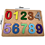 Kit 3 Brinquedos Educativos Pedagógicos Madeira MDF Numerais Vogais Formas Geométricas Números letras Alfabetização Montessori - Imagem 6