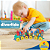 Trenzinho ABC Brinquedo Educativo Blocos De Montar Alfabeto 44 Peças Dismat - Imagem 3