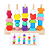 Brinquedo Torre Montessori Formas Educacional Blocos de Empilhamento Sensorial de Madeira - Imagem 3
