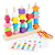 Brinquedo Torre Montessori Formas Educacional Blocos de Empilhamento Sensorial de Madeira - Imagem 5