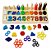 Brinquedo Montessori Tabuleiro 3x1 Cores Formas E Números - Imagem 1