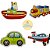06 Quebra Cabeças 2 e 3 peças Meios de Transporte - Imagem 3