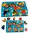 Kit 4 Quebra Cabeça Infantil Encaixe Em Mdf Educativo Frutas Transporte Fazendinha Números e formas - Imagem 4