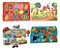 Kit 4 Quebra Cabeça Infantil Encaixe Em Mdf Educativo Frutas Transporte Fazendinha Números e formas - Imagem 1