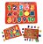 Kit 4 Quebra Cabeça Infantil Encaixe Em Mdf Educativo Frutas Transporte Fazendinha Números e formas - Imagem 3
