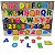 Painel Montessori Encaixe Alfabeto Números, Letras e Figuras - Imagem 1