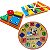kit 3 Brinquedos Educativos Xilofone Relógio Prancha Pedagógica - Imagem 1