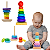 Torre De Empilhar Pirâmide Encaixar Formas Geométricas  em Madeira Toy Mix - Imagem 1