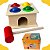 Brinquedo Educativo Infantil  Bate Bolinha Montessori de Madeira Colorido Coordenação Motora - Imagem 7