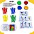 Kit Jogo Pareamento de Cores e Forma Figuras Palitos Coloridos - Imagem 3