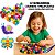 Kit Sensorial Educativo Montessori 100 Mini Pompons Coloridos + Pinça Plástica  Coordenação Motora - Imagem 1