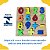 Quebra Cabeça de Madeira  Números  Brinquedo Educativo e Pedagógico Tabuleiro Matemática Escolar - Imagem 5