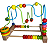 Aramado Divertido MDF Colorido Brinquedo Montessori Educativo  Toy Mix - Imagem 7