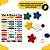 Kit Pinte e Brinque com 6 Estrelinhas de Madeira Tintas e Pincel Educativo e Divertido - Imagem 6