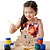 Kit Pinte e Brinque com 6 Estrelinhas de Madeira Tintas e Pincel Educativo e Divertido - Imagem 2