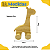 Kit Animais com Rodinhas em Madeira Girafa Elefante Baleia Estilo Carrinho - Imagem 8