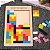 Tetris Quebra-Cabeça de Madeira 40 Peças Jogo Educativo Raciocínio Lógico Coordenação Motora - Imagem 8