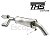 KIT ESCAPAMENTO ESPORTIVO THS CAT BACK EM INOX T-CROSS TSI - Imagem 3