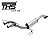 REAR SECTION EXHAUST EM INOX HYUNDAI VELOSTER - Imagem 1